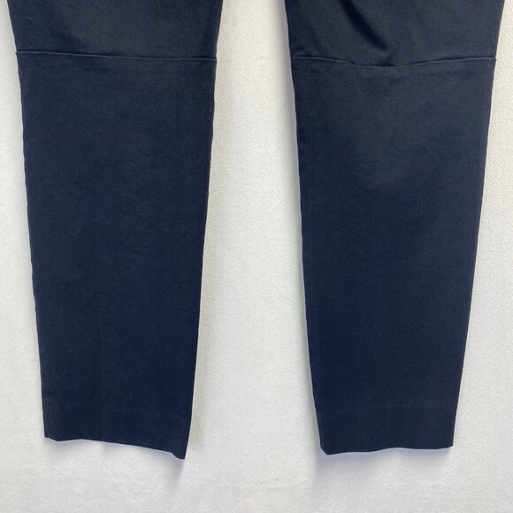 J.Crew Mercantile Mid Rise Ankle Pants Women Sz 8 Black Stretch Side Zip Used - Picture 15 of 16